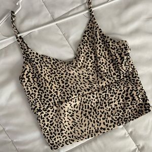 Cheetah crop top